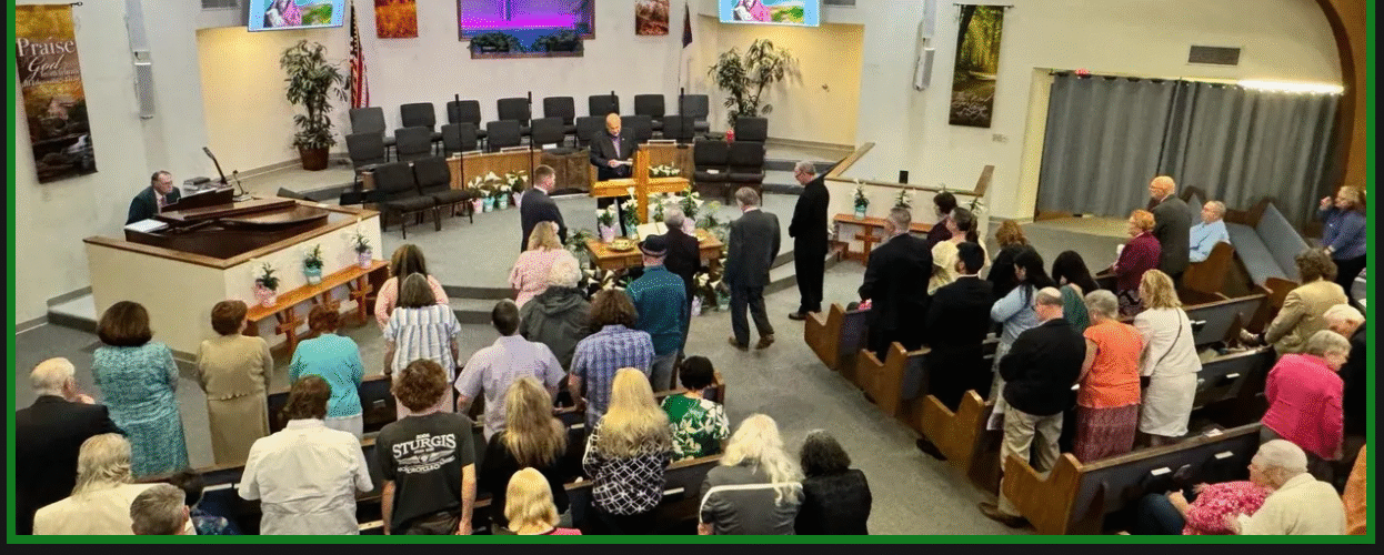 We invite you to come and worship the Lord Jesus Christ with us.