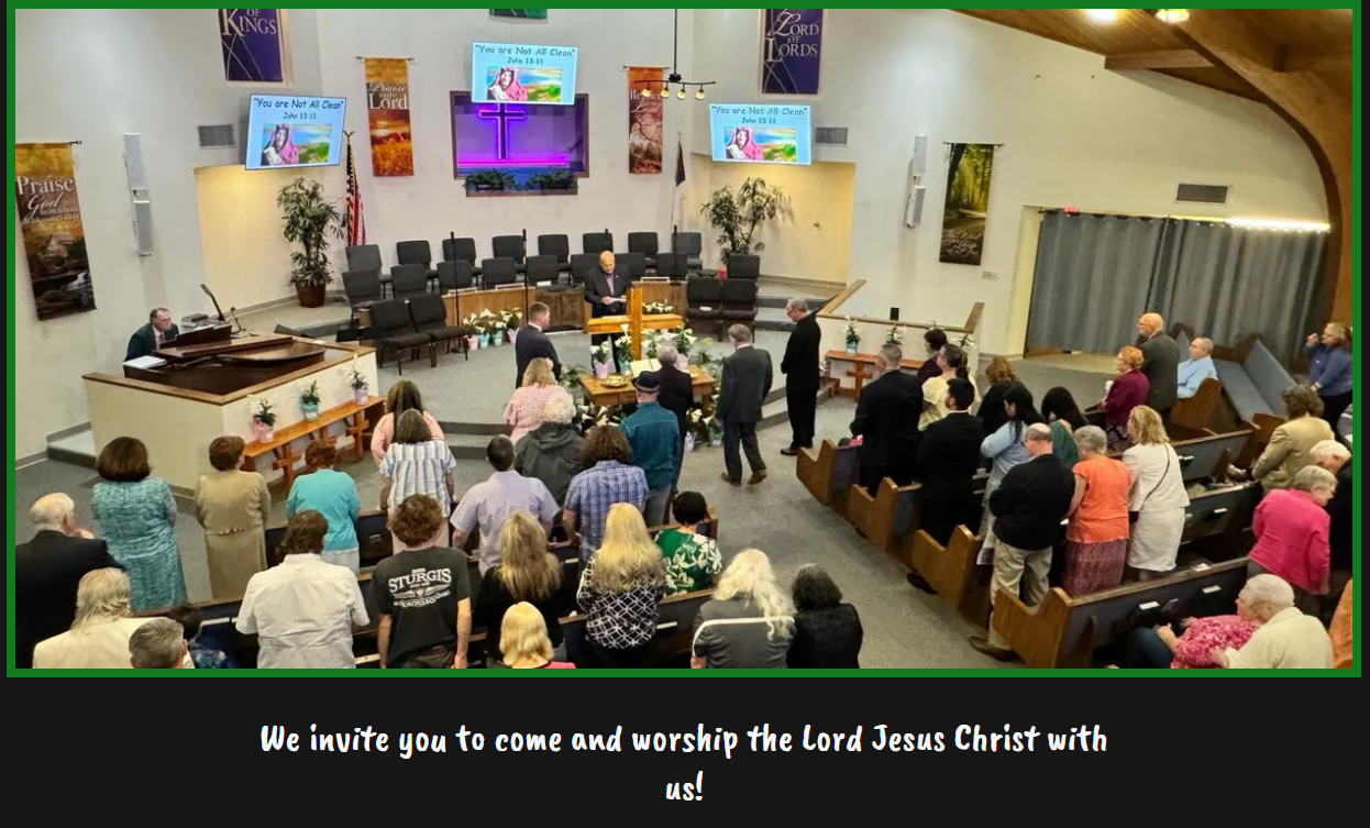 We invite you to come and worship the Lord Jesus Christ with us.